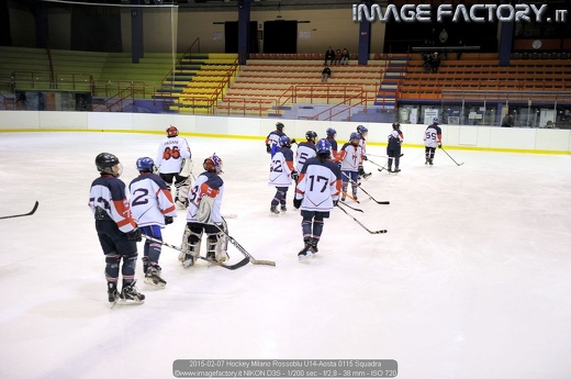 2015-02-07 Hockey Milano Rossoblu U14-Aosta 0115 Squadra